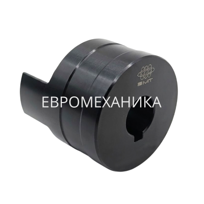 Полумуфта XL0 L50, с готовым отверстием d=15 мм, шпон паз 5х2,3мм+винт М6, СТАЛЬ, EMT - Евромеханика