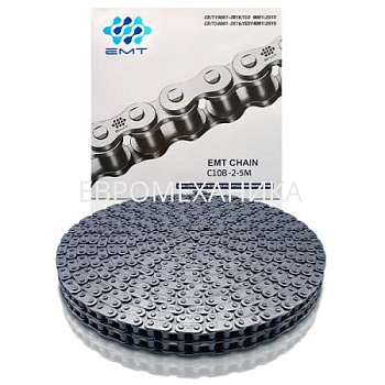Цепь роликовая с прямыми пластинами C10B-2, EMT - Евромеханика