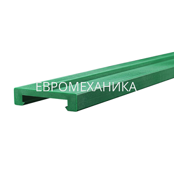 Направляющая скольжения для конвейера, тип D-3A (с центральным упором) UHMW-PE, L=3000, EMT - Евромеханика