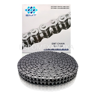 Цепь роликовая 16A-2 (80-2, 2ПР-25,4-114), EMT - Евромеханика