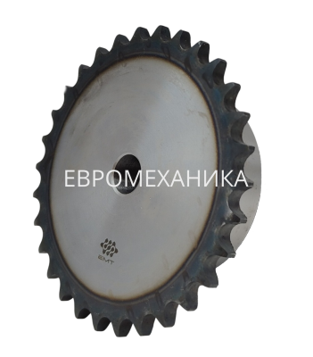 Звездочка 16В-1, шаг 25,4x17,02 мм (1"х17,02 мм), Z=48 со ступицей и закалкой зубьев - Евромеханика