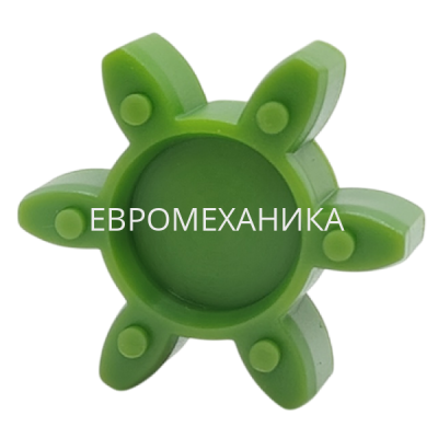 Упругий элемент для муфты без люфта GS 19/24 (TRASCO ES 19/24), 64 Shore D, зеленый, EMT - Евромеханика