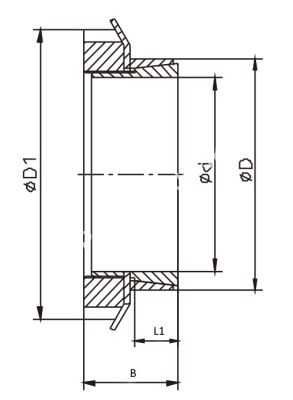Втулка зажимная BK 26 30 x 40 (KLFC030), EMT - Евромеханика
