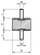 Виброизолятор M1 15x15xM5 55 Shore A - Евромеханика