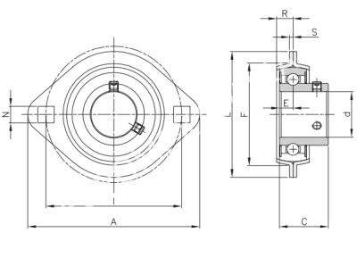 Подшипниковый узел SBPFL 207 - Евромеханика