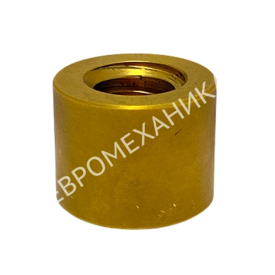 Гайка трапецеидальная латунная (HPb59-1) LRM 28х5 без фланца (правая резьба), EMT - Евромеханика