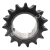 Звездочка 10В-3, шаг 15,875х9,65 мм (5/8х3/8), Z=25 под втулку тапербуш 2517 с закалкой зуба - Евромеханика