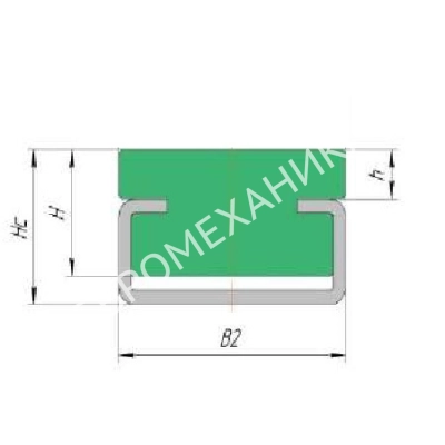 Направляющая тип CF Hc-17, B1-20, L-2000 - Евромеханика
