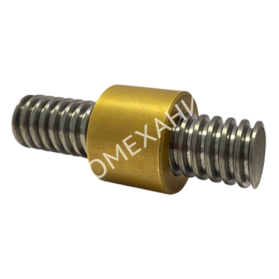 Гайка трапецеидальная латунная (HPb59-1) LRM 40х7 без фланца (правая резьба), EMT - Евромеханика