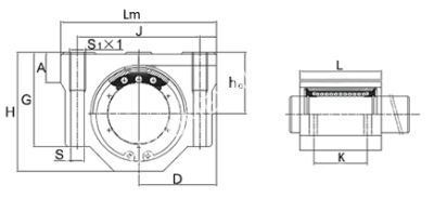 Модуль линейный (каретка) SC 8 UU (SCS8UU), EMT - Евромеханика