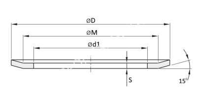 Фланец (реборда) 60, 66,5х53мм, толщина 1,5мм, для зубчатого шкива, EMT - Евромеханика