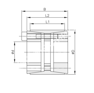 Втулка зажимная BK 11 75 x 115 (KLEE075), EMT - Евромеханика