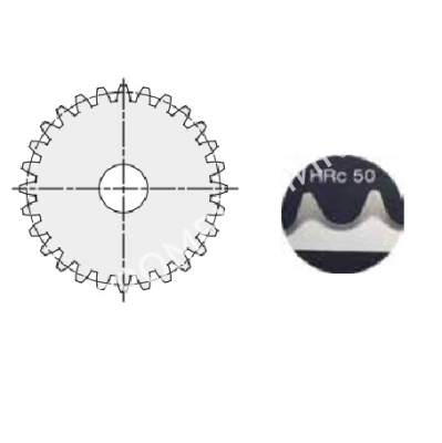 Шестерня цилиндрическая M=2,5 Z=60 с закалкой зуба (PM29T60), EMT - Евромеханика