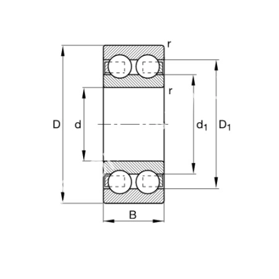 Подшипник 4204-B-TVH FAG - Евромеханика
