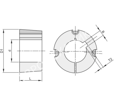 Втулка тапербуш 1615,d=40 мм - Евромеханика