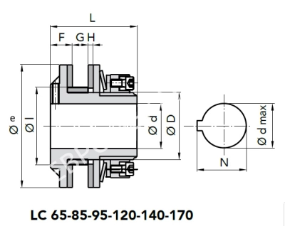 Ограничитель крутящего момента LC 170-1, EMT - Евромеханика