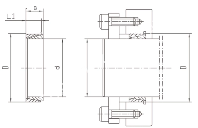 Втулка зажимная BK 50 63 x 71 (KLNN063), EMT - Евромеханика