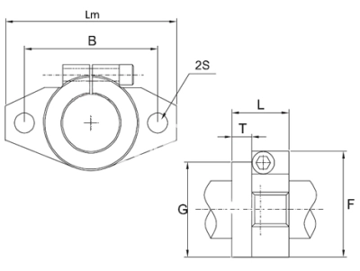 Опора вала SHF 50, EMT - Евромеханика